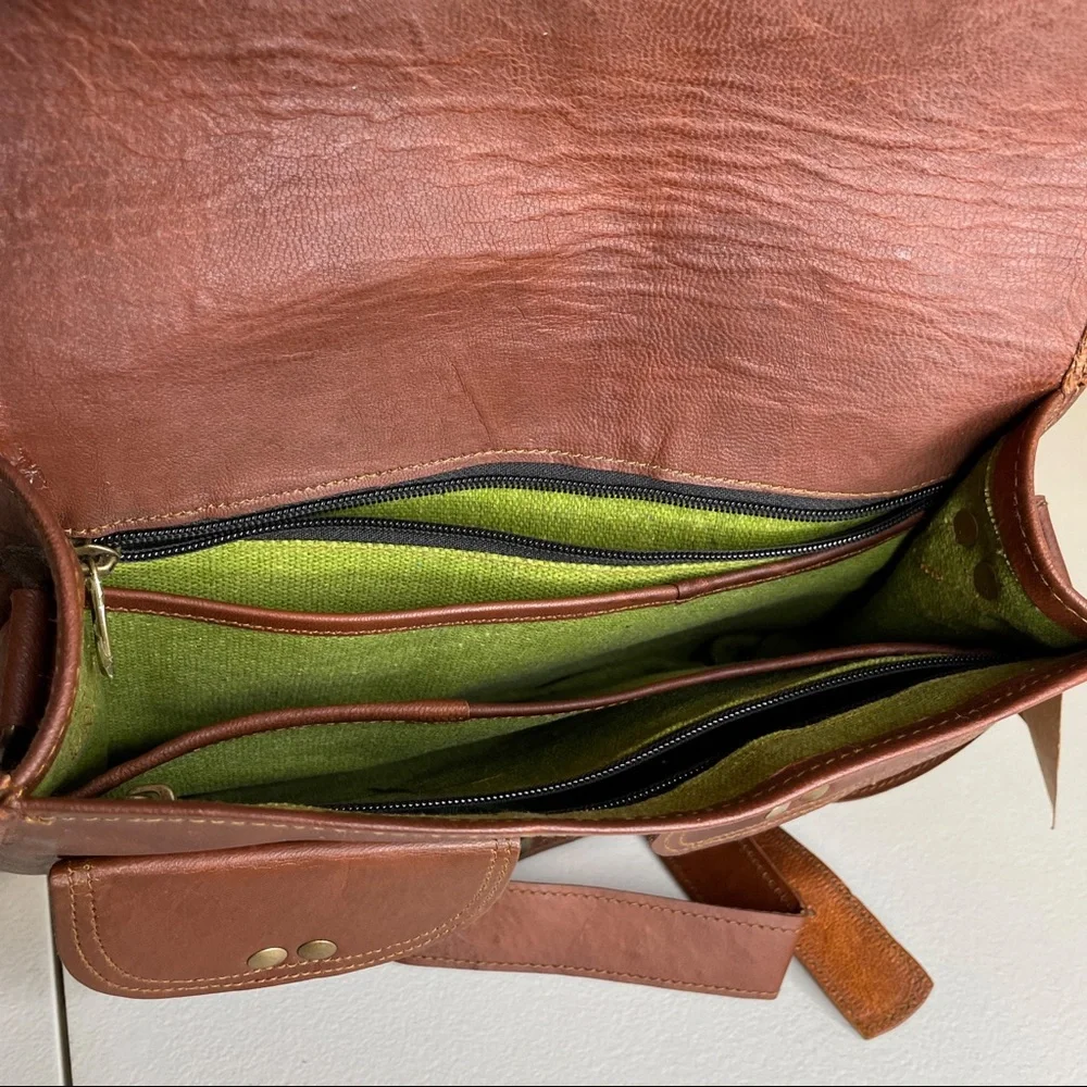 New Montana Hudson Caroline Saddlebag Leather Purse - Picture 9 of 16